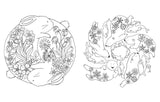 A Million Cute Animals Coloring Book