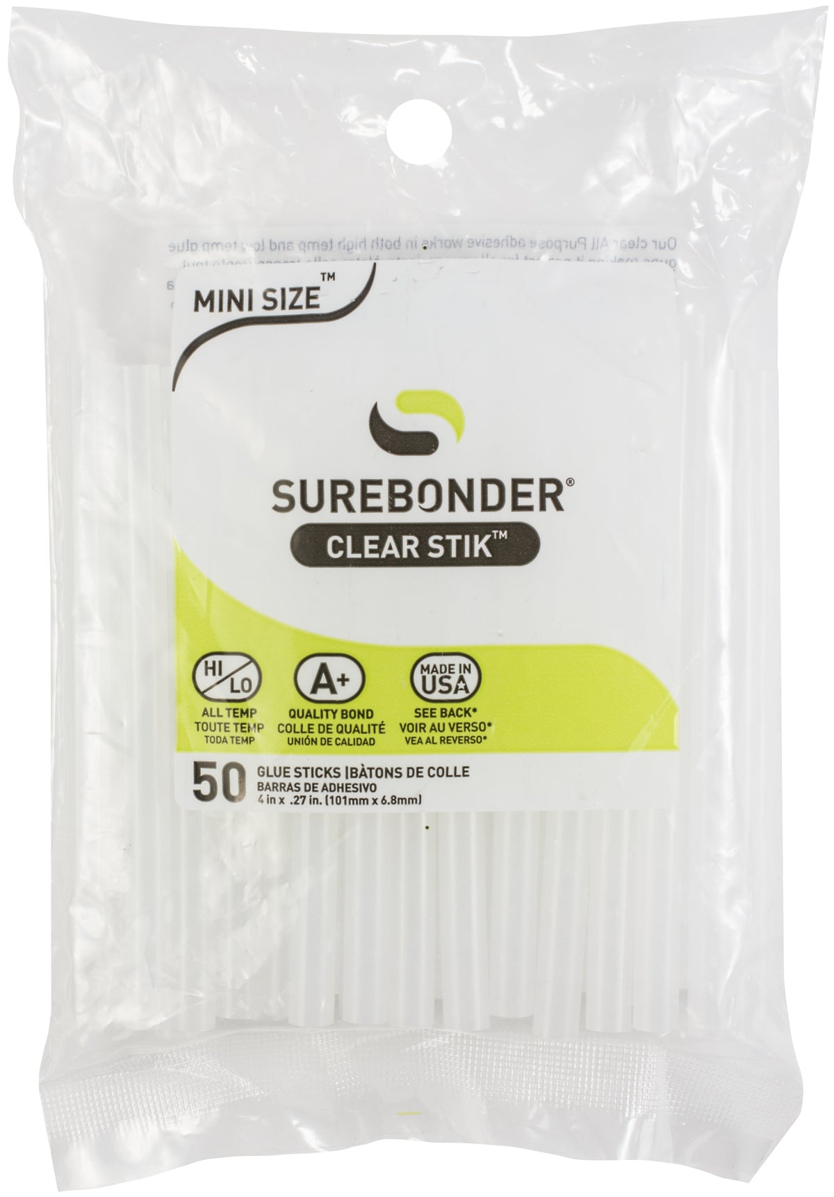 Generic Stick Surebonder All-Purpose Stik Mini Glue Sticks 50/Pkg-.28
