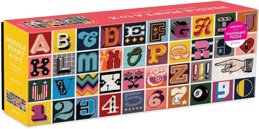 Needlepoint A-Z 1000 Piece Panoramic Puzzle