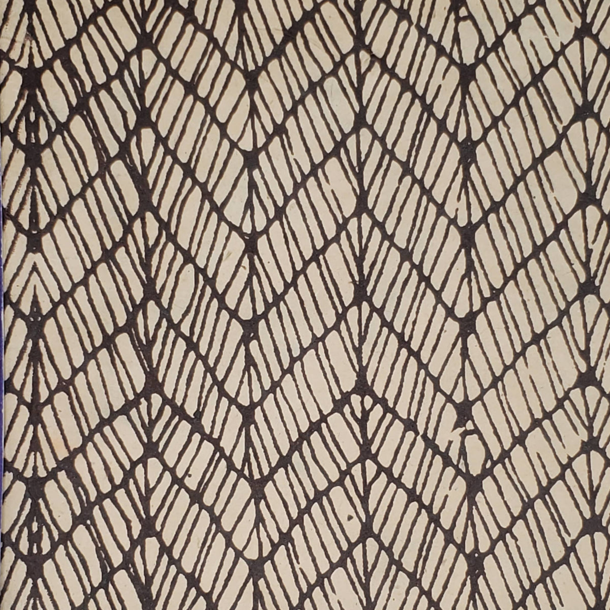 Lokta Printed Fish Bone Black On Natural – PV Arts & Crafts