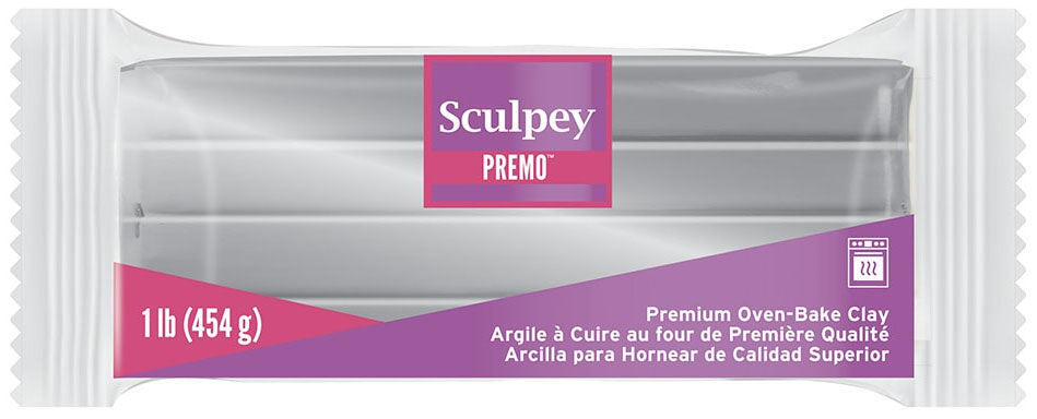 Sculpey Premo Polymer Clay 1lb-Silver