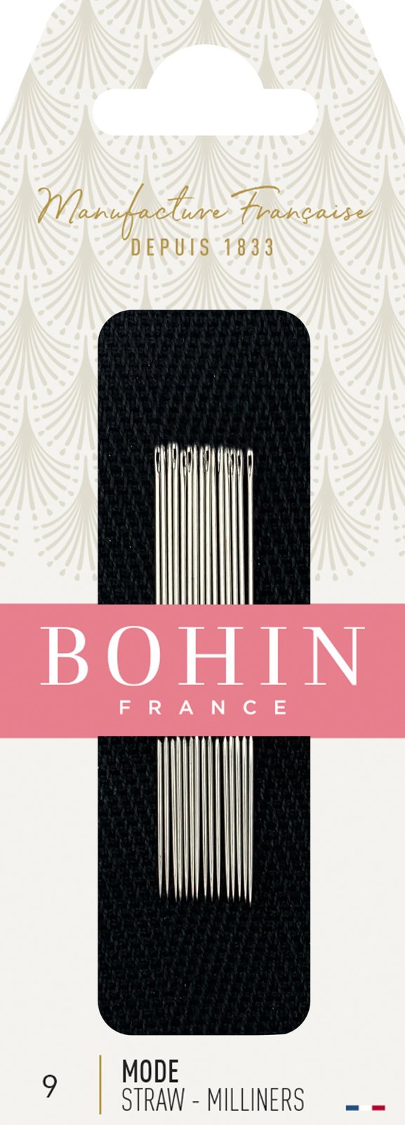 Bohin Milliners Hand Needles-Size 9 15/Pkg