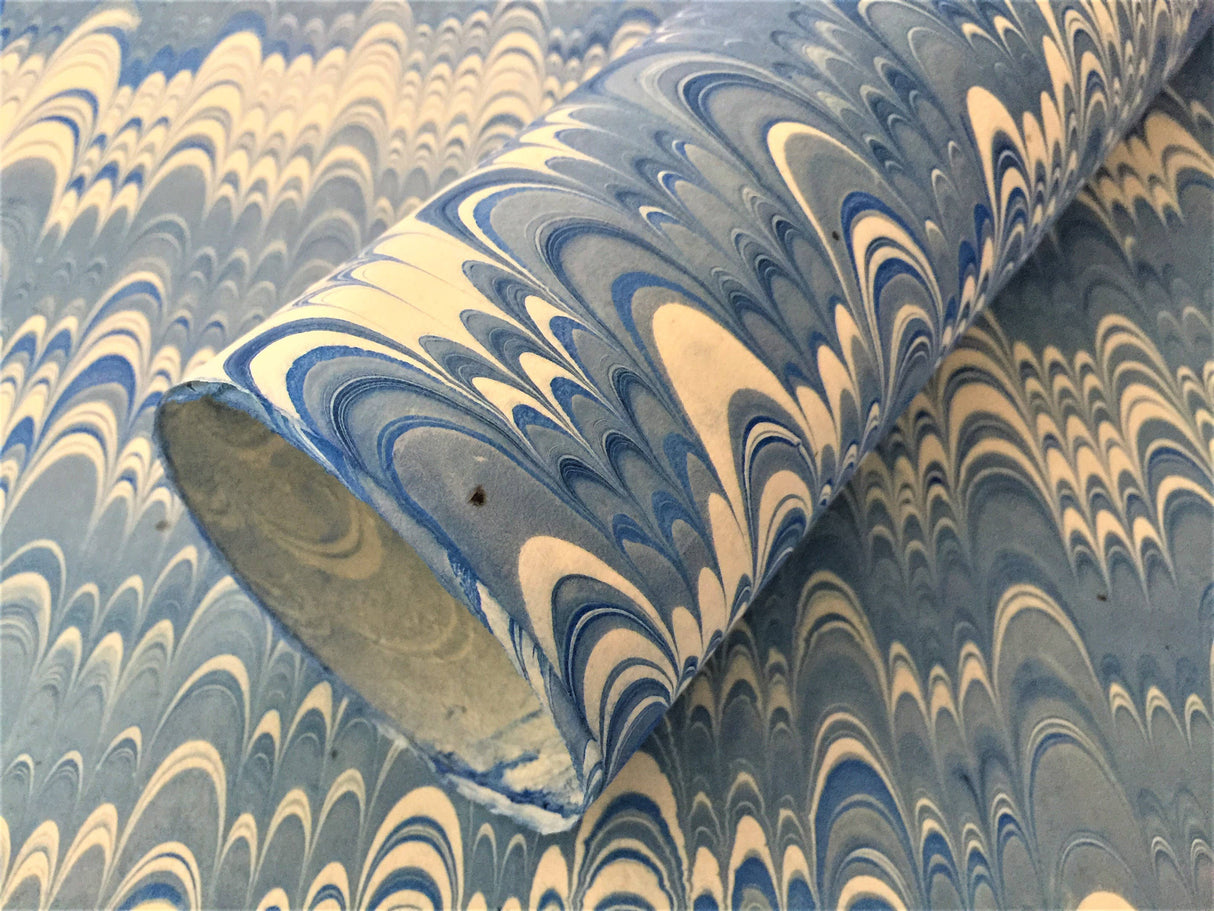 Blue Marbled Lokta paper
