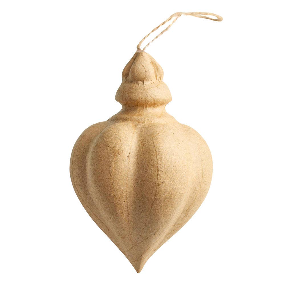 5" Paper Mache Christmas Ornament