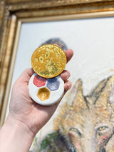 Moon Watercolor Palette / Artisan Made Art Supplies