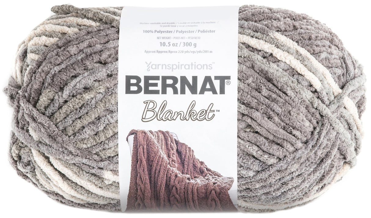 Bernat Blanket Big Ball Yarn-Silver Steel