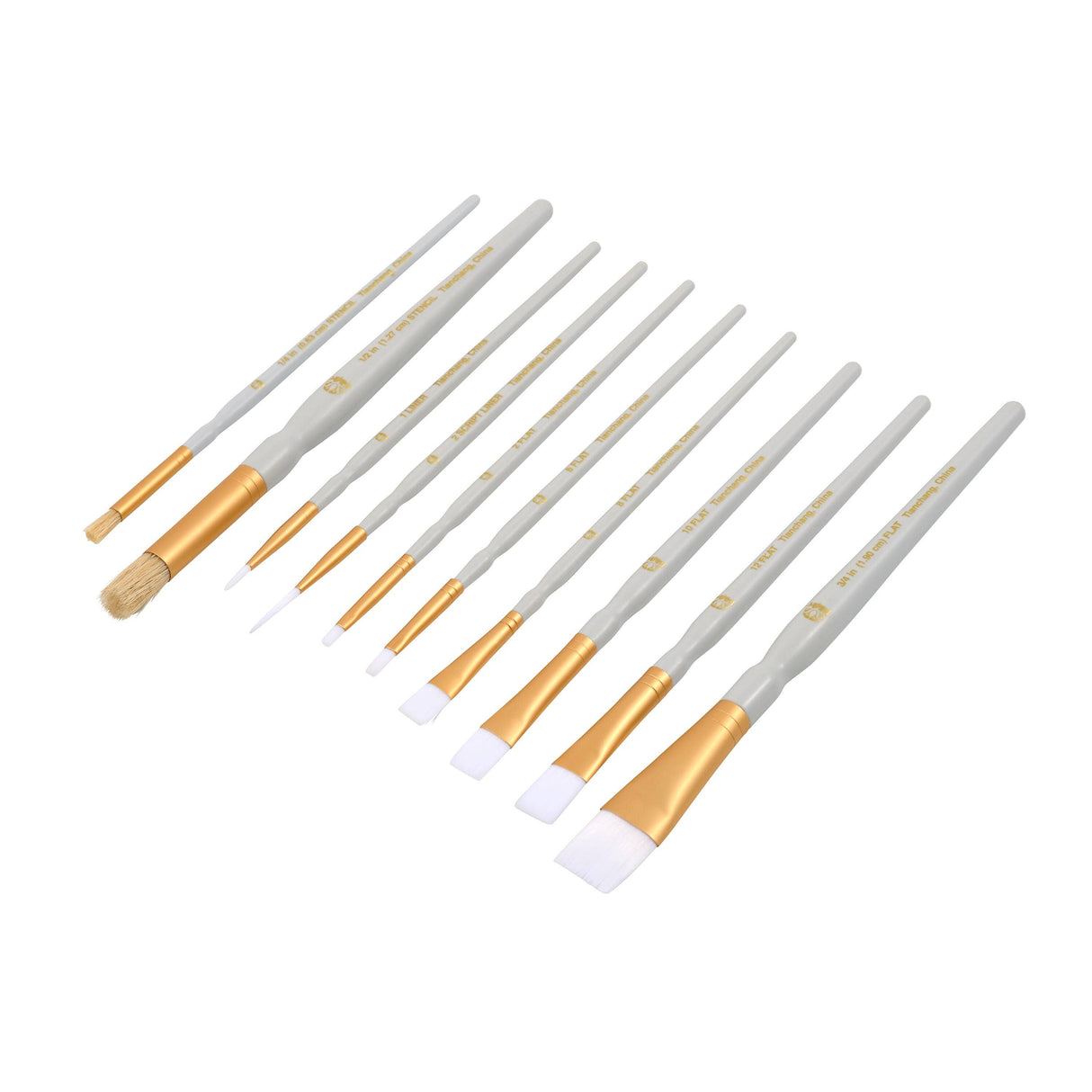 Folkart ® Glass and Fabric Brush Set, 10-Piece