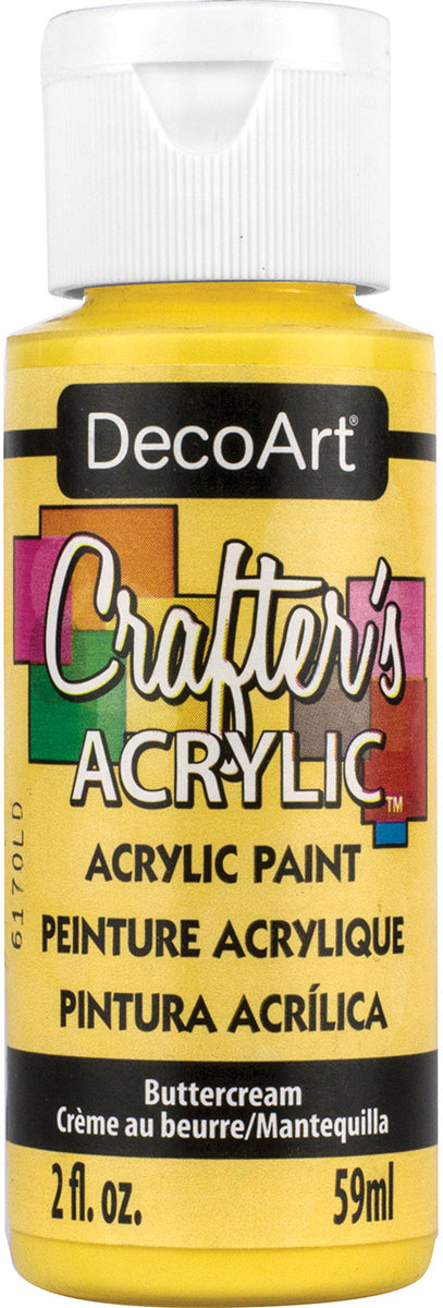DecoArt Crafter's Acrylic All-Purpose Paint 2oz-Buttercream