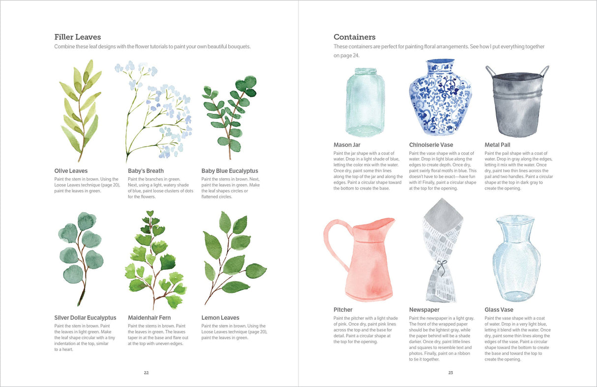 Watercolor the Easy Way Flowers : Tutorials for Flowers
