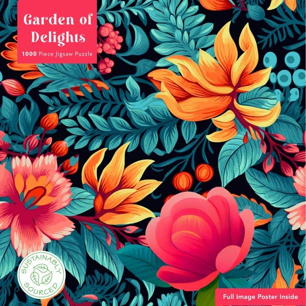 Garden of Delights 1000 Piece Sustainable Puzzle