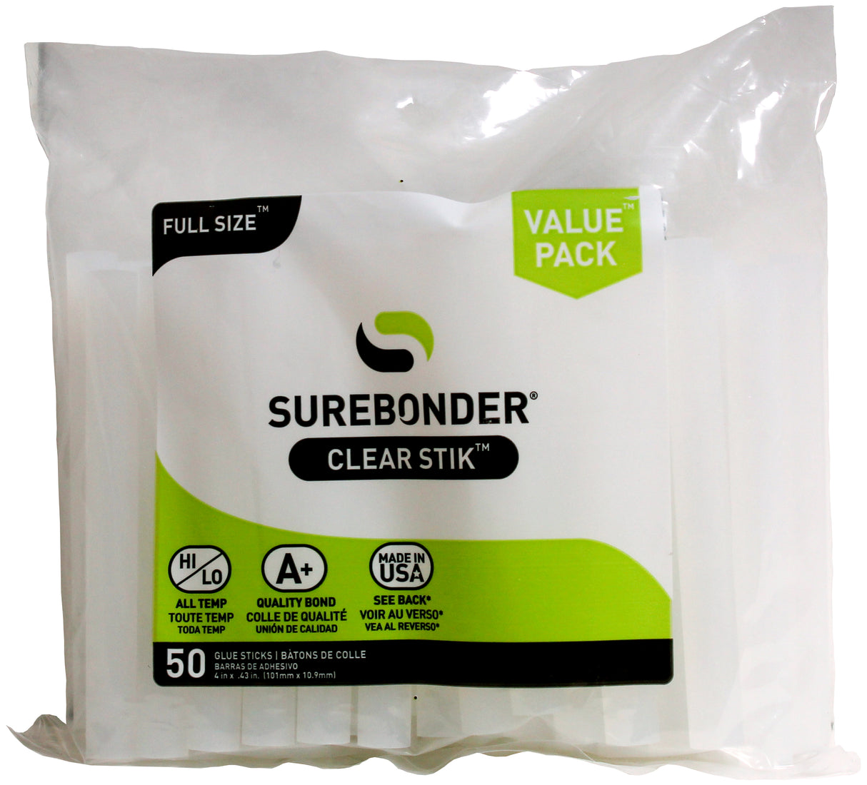 Surebonder All-Purpose Stik Glue Sticks 50/Pkg-7/16"X4"