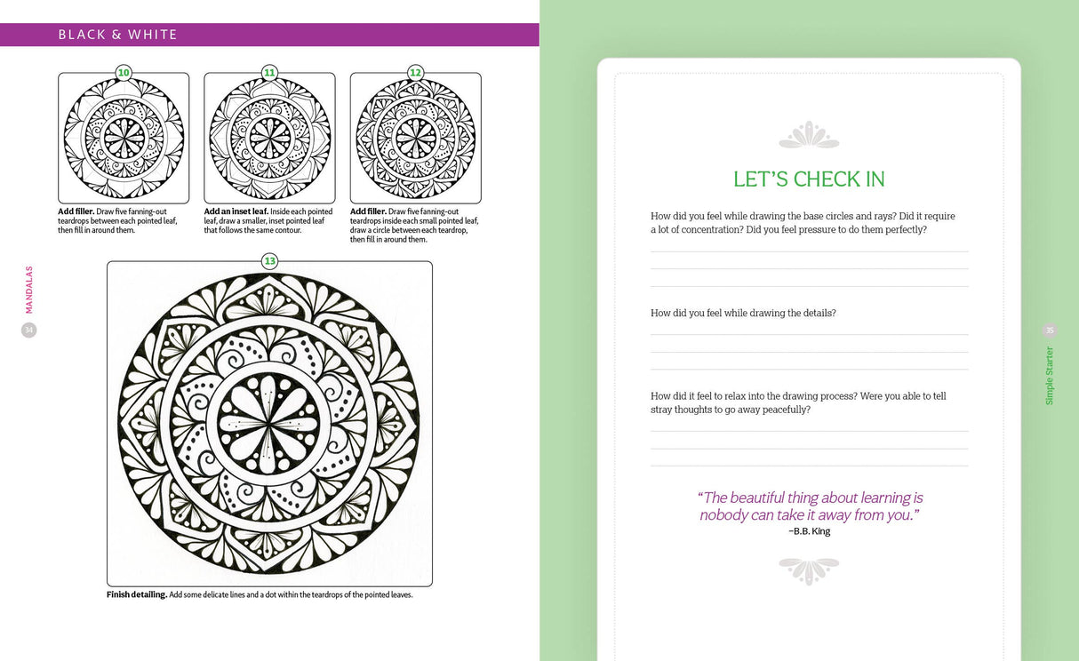 A Bright & Beautiful Guide to Drawing Mandalas