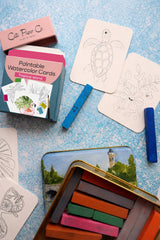 Paintable Watercolor Card Deck - Tropical Island