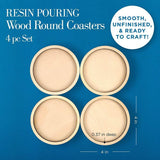 Mod Podge ® Resin Pouring Surface - Coasters, 4-Piece