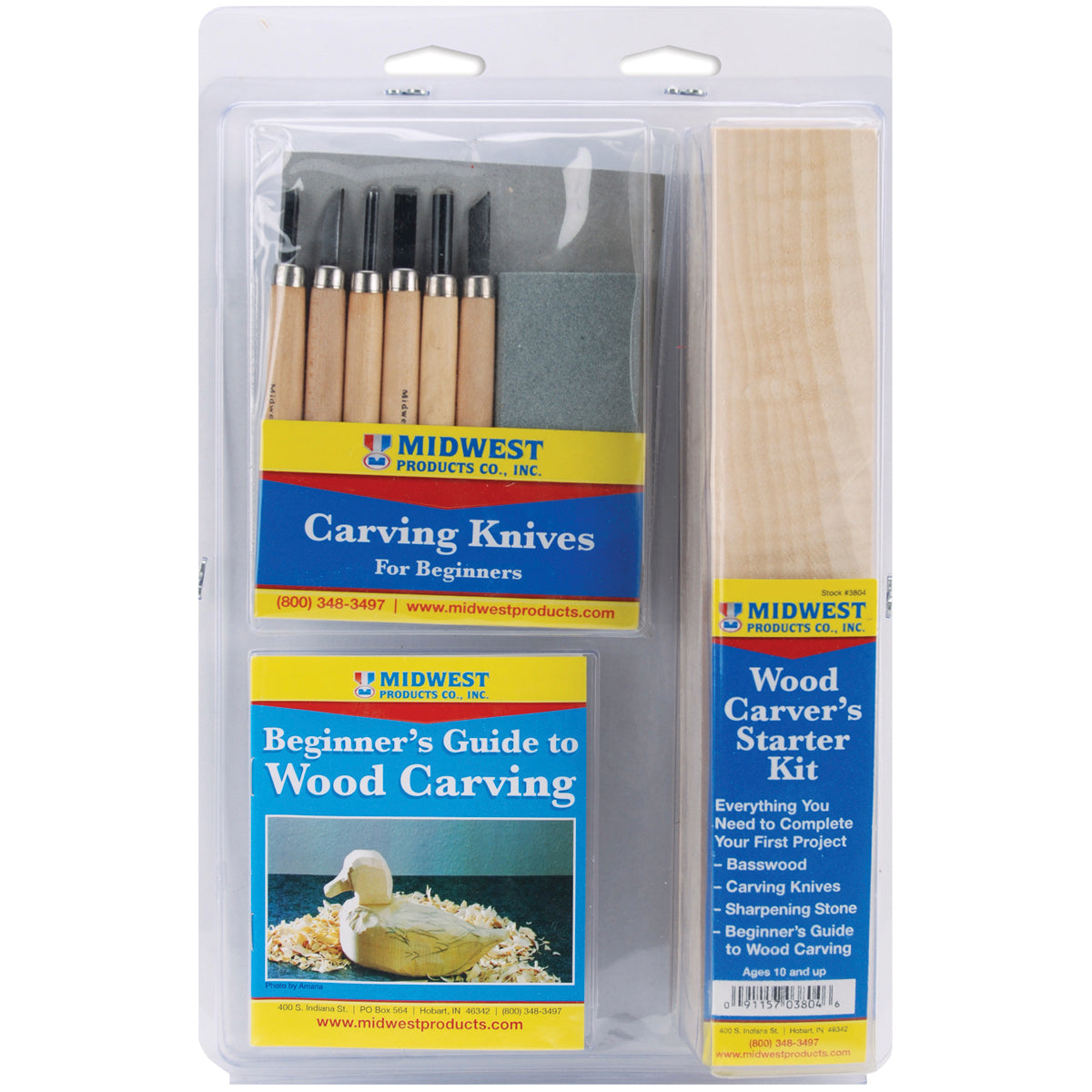 Midwest Products Wood Carver's Starter Kit 8/Pkg