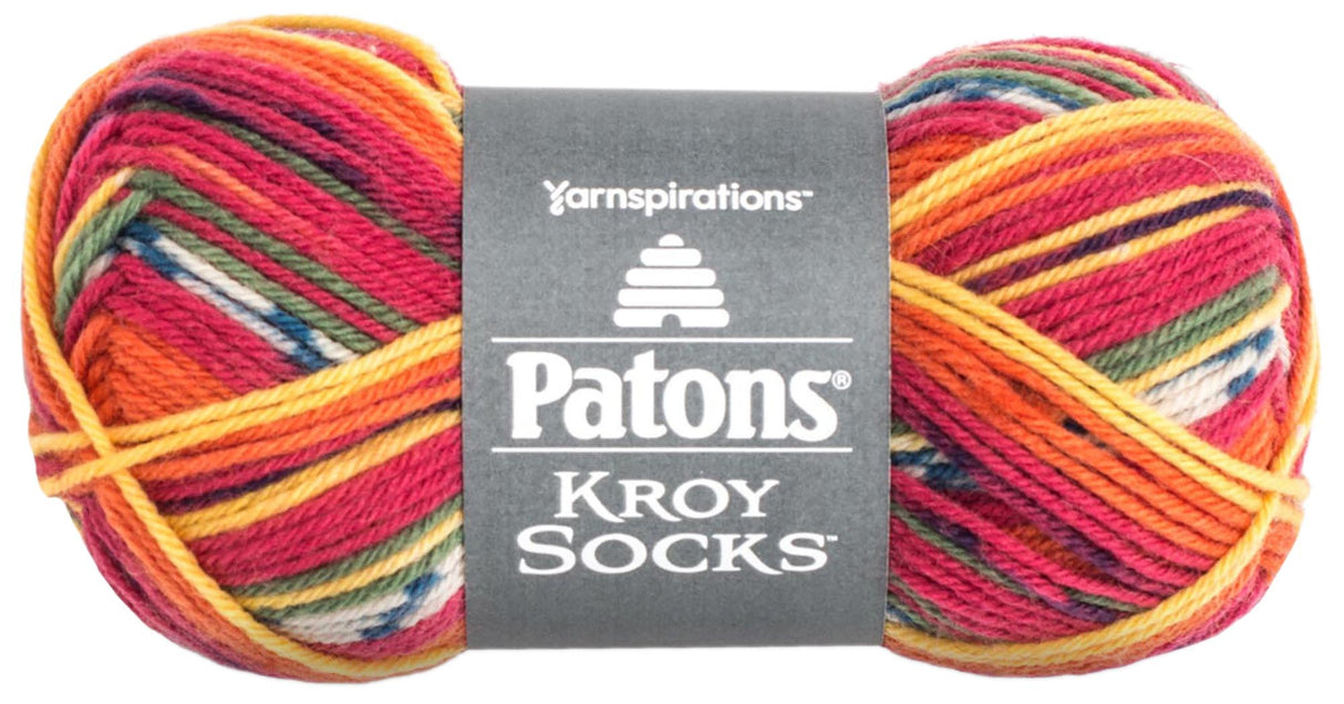 Patons Kroy Socks Yarn-Mexicala Stripes