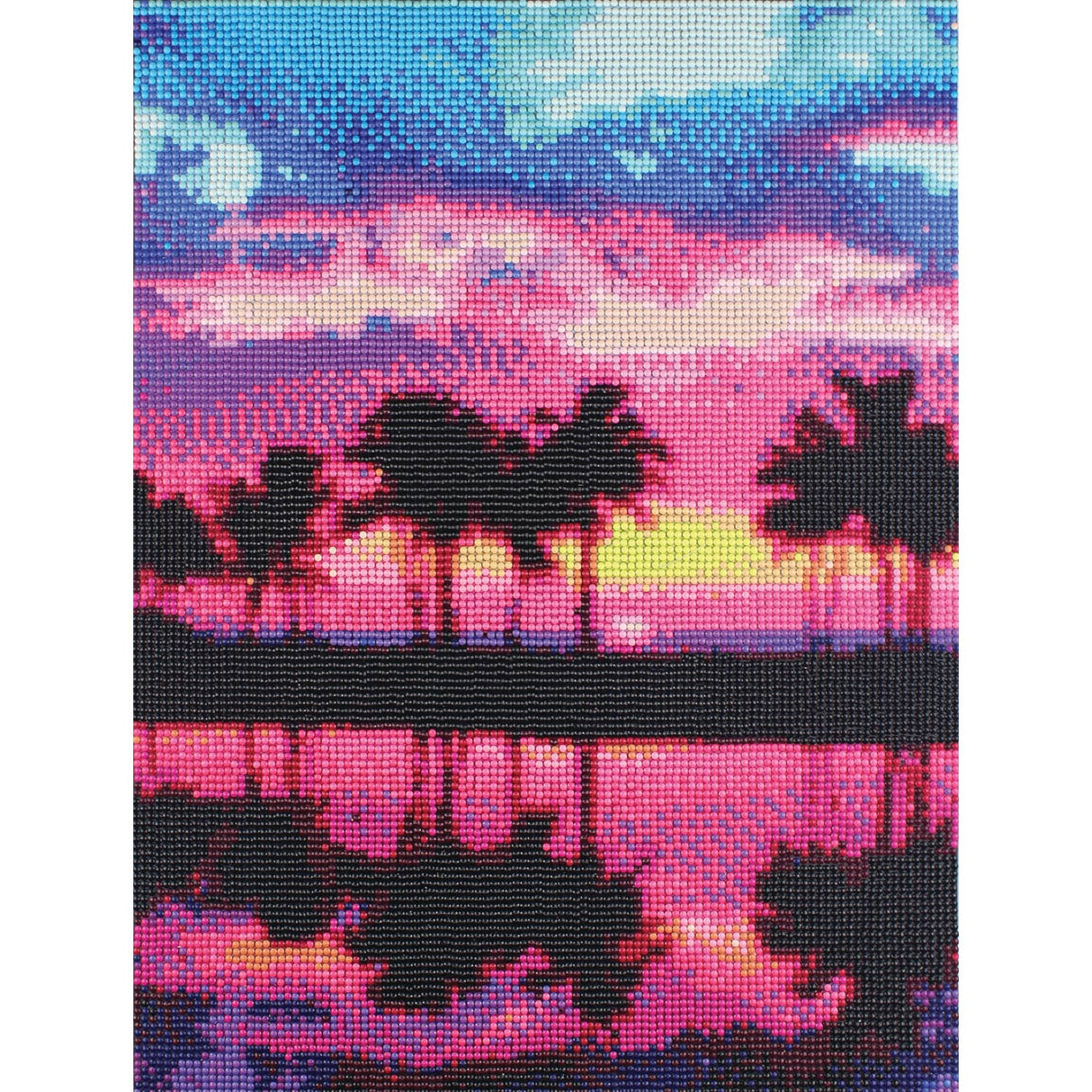 Palm Tree Sunset Diamond Painting Kit