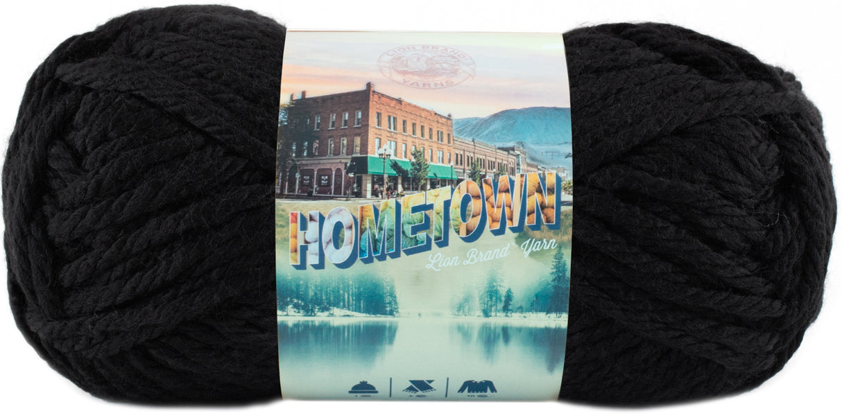 Lion Brand Hometown Yarn-South Dakota Black