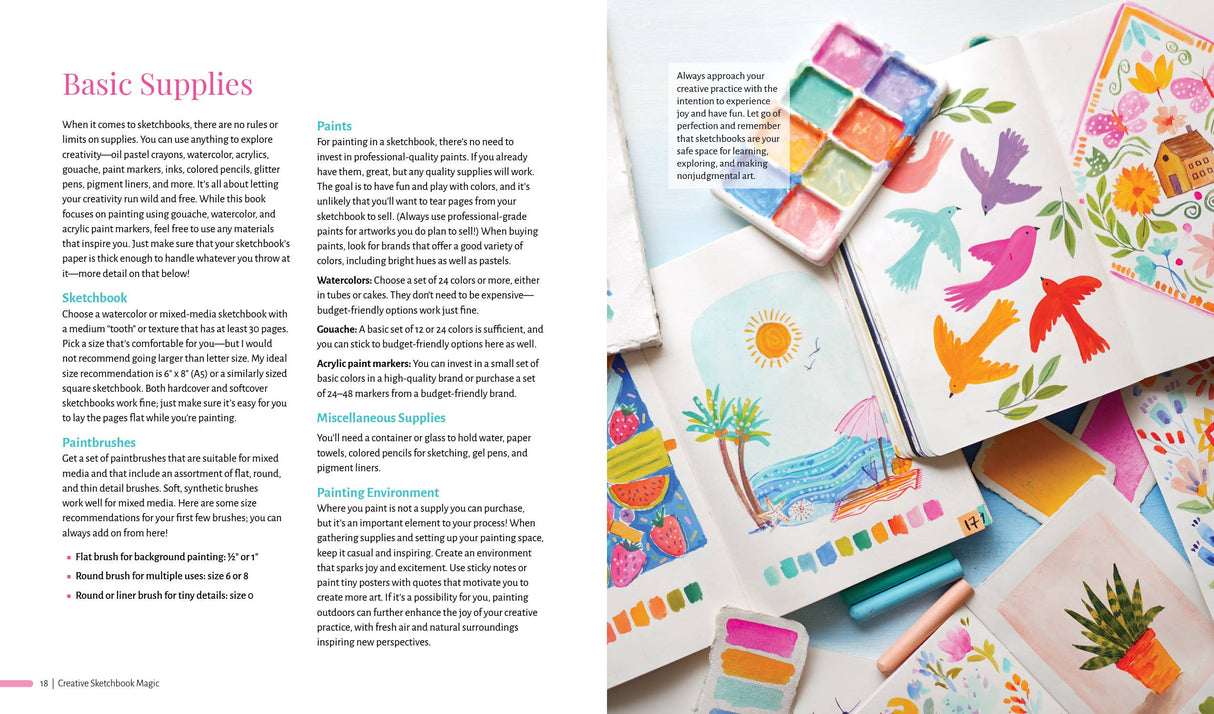 Creative Sketchbook Magic: 30 Easy & Joyful Lessons