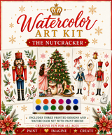 Watercolor Art Kit: Nutcracker Theme Designs