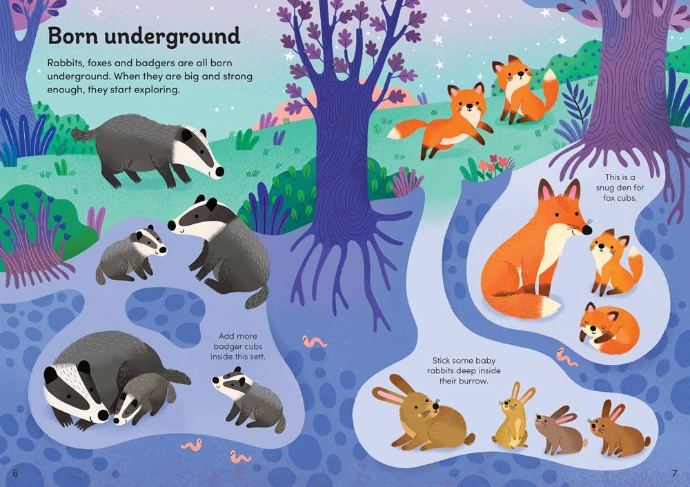 Little First Stickers Baby Animals : Usborne