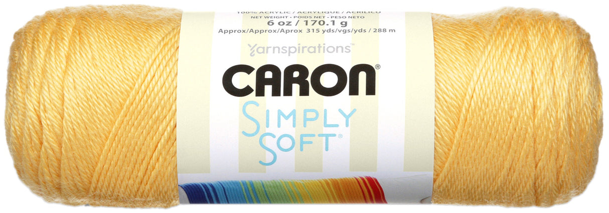Caron Simply Soft Solids Yarn-Sunshine