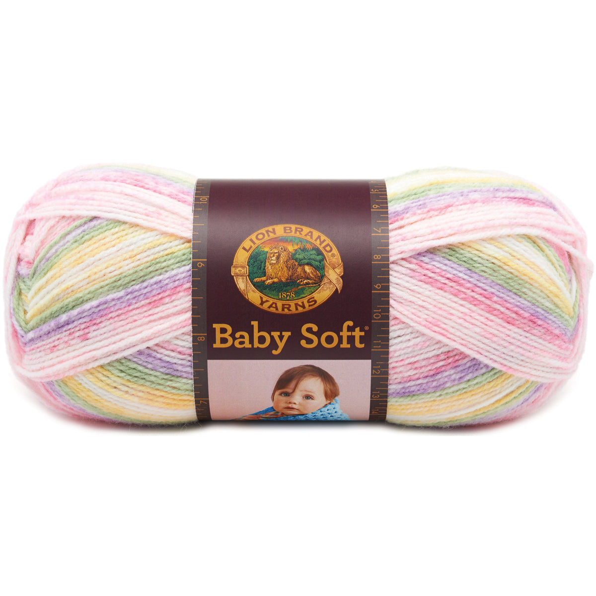 Lion Brand Baby Soft Yarn-Circus Print