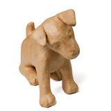 Premade Unfinished Paper Mache Puppy Dog Figurine