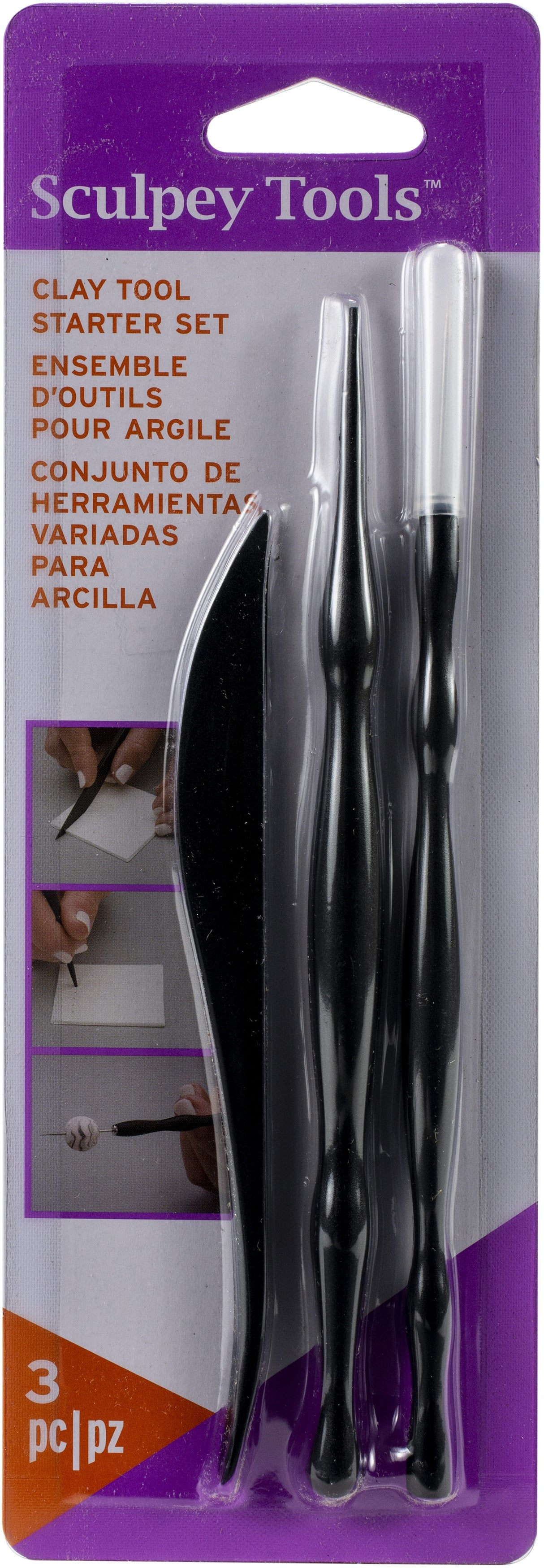 Sculpey Clay Tool Starter Set 3/Pkg-