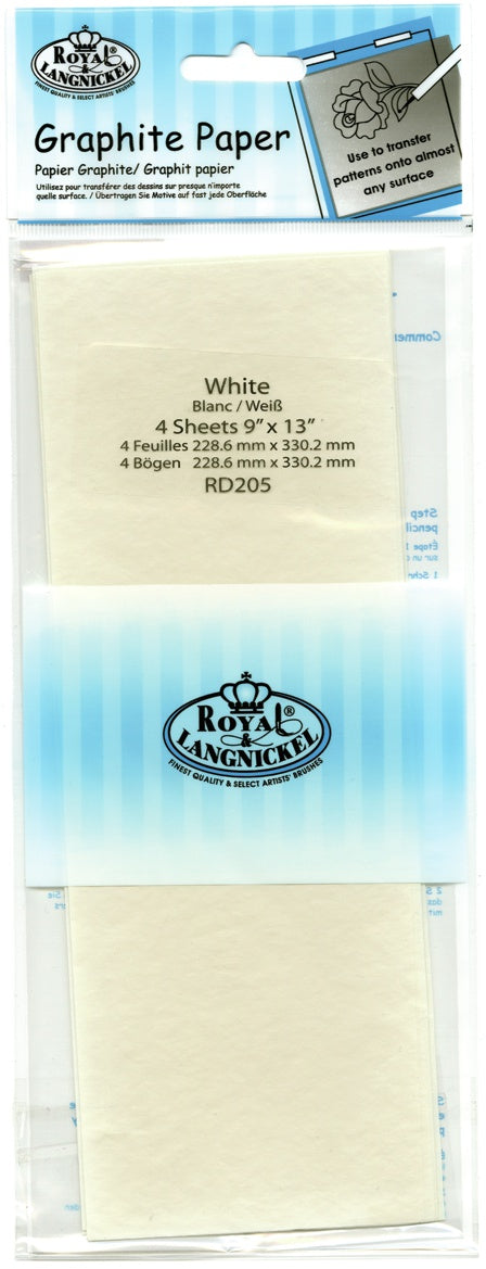 Royal & Langnickel(R) White Transfer Paper-9"X13" 4/Pkg