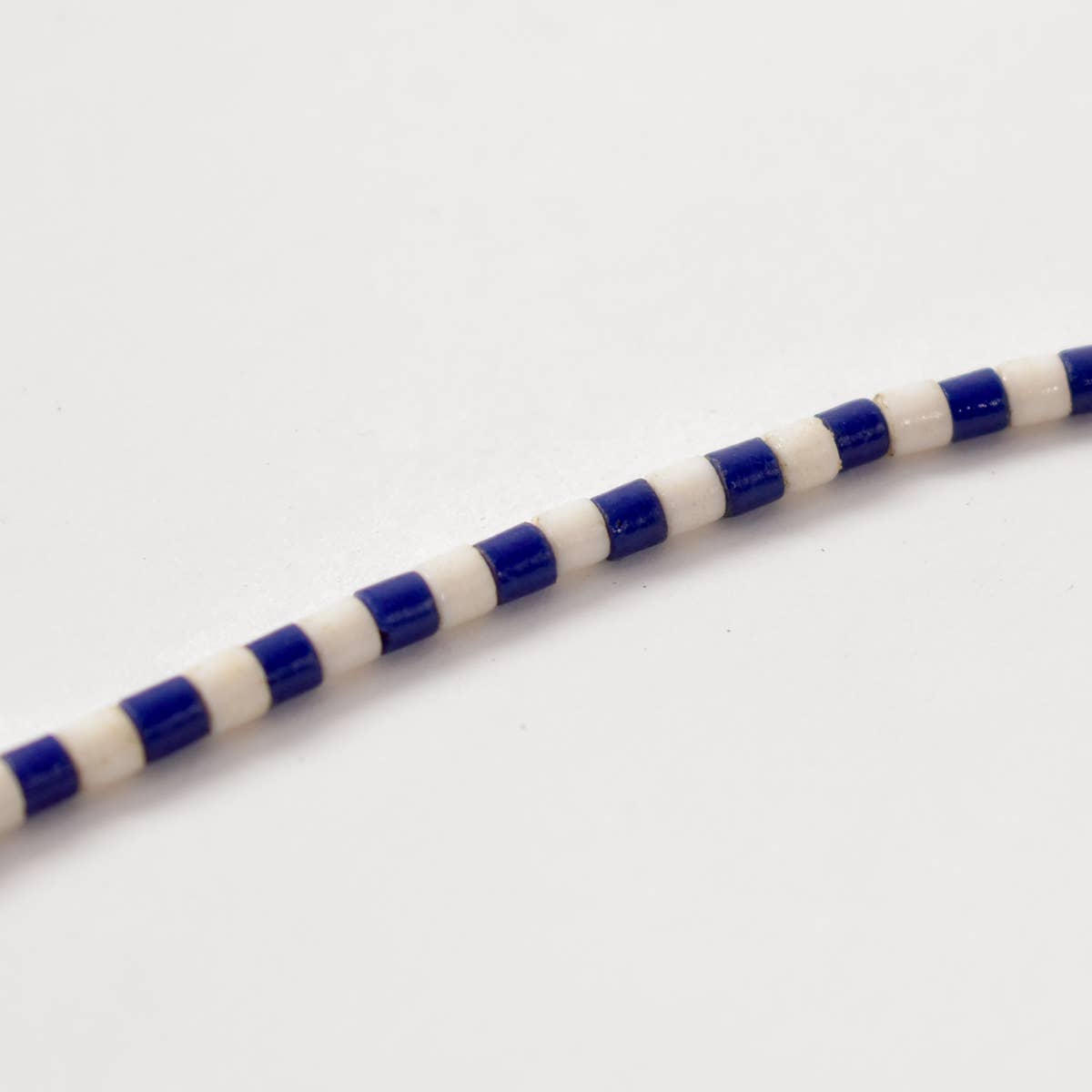 Navy and White Beads