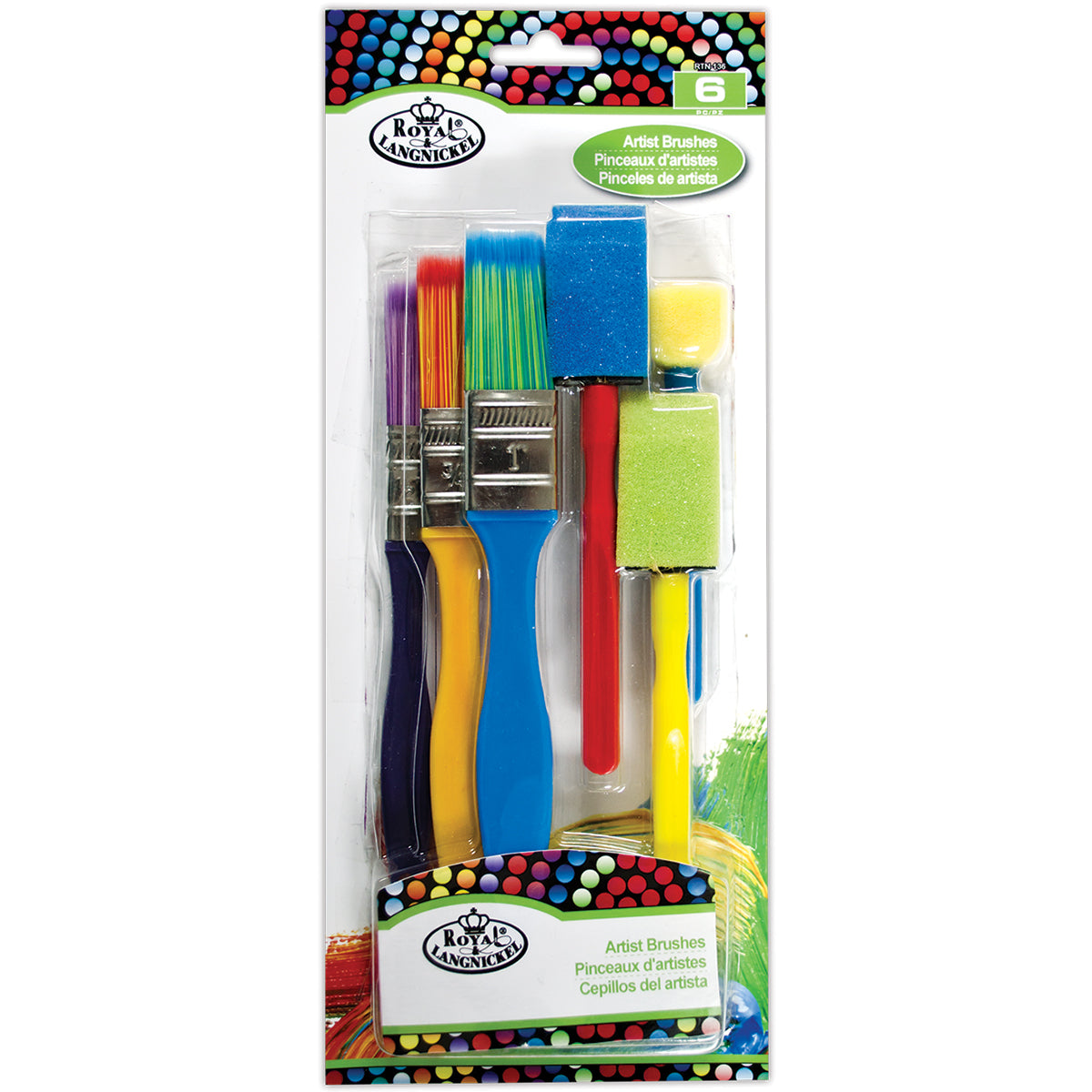 Royal & Langnickel(R) Artist Brush Set 6/Pkg-