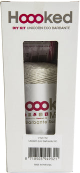 Hoooked Amigurumi DIY Kit W/Eco Barbante Yarn-Unicorn Nora - Off White
