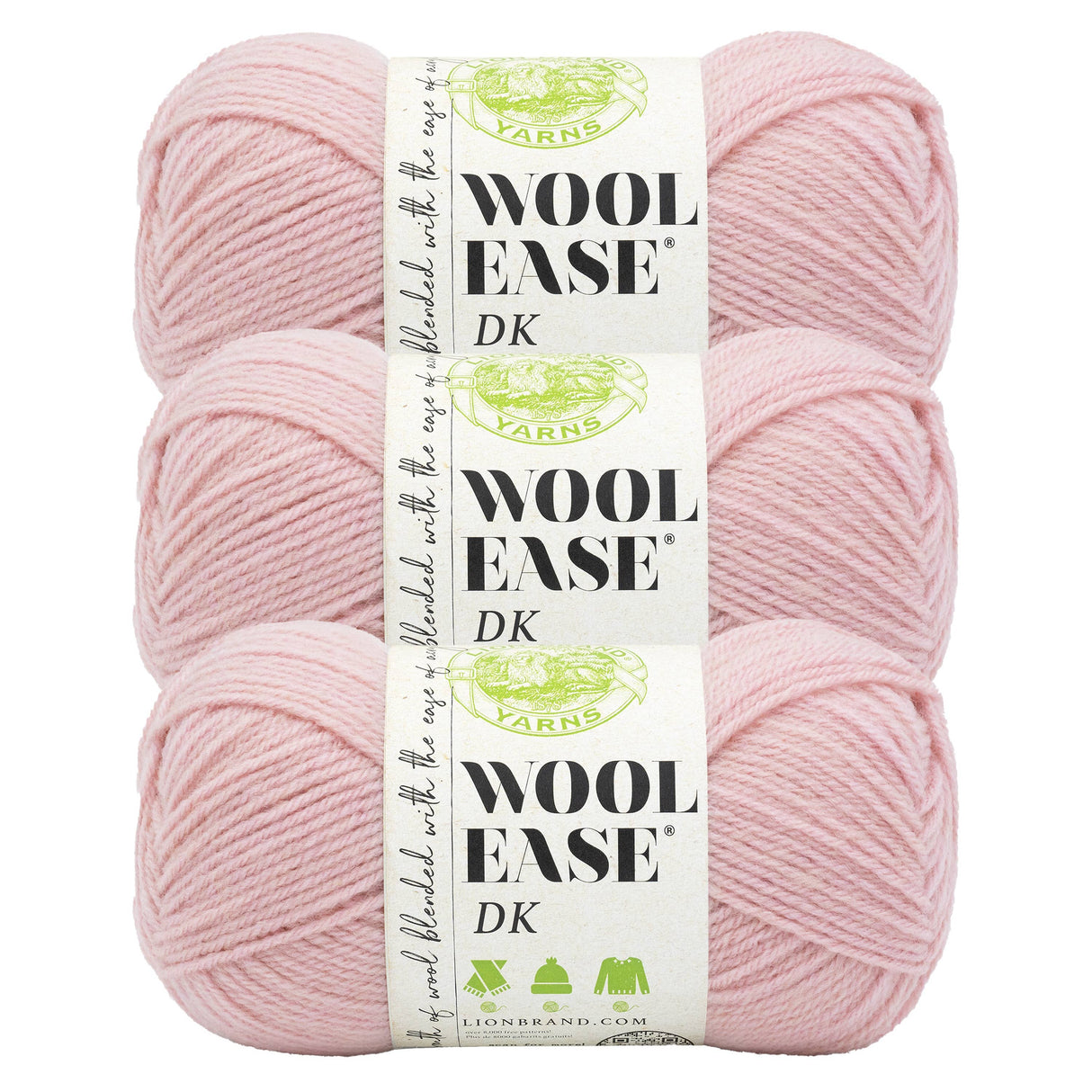 Lion Brand Yarn Wool-Ease DK Pink
