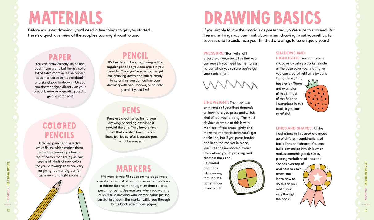 KindKids Let's Draw Cute Stuff: 100 Simple Drawing Lessons
