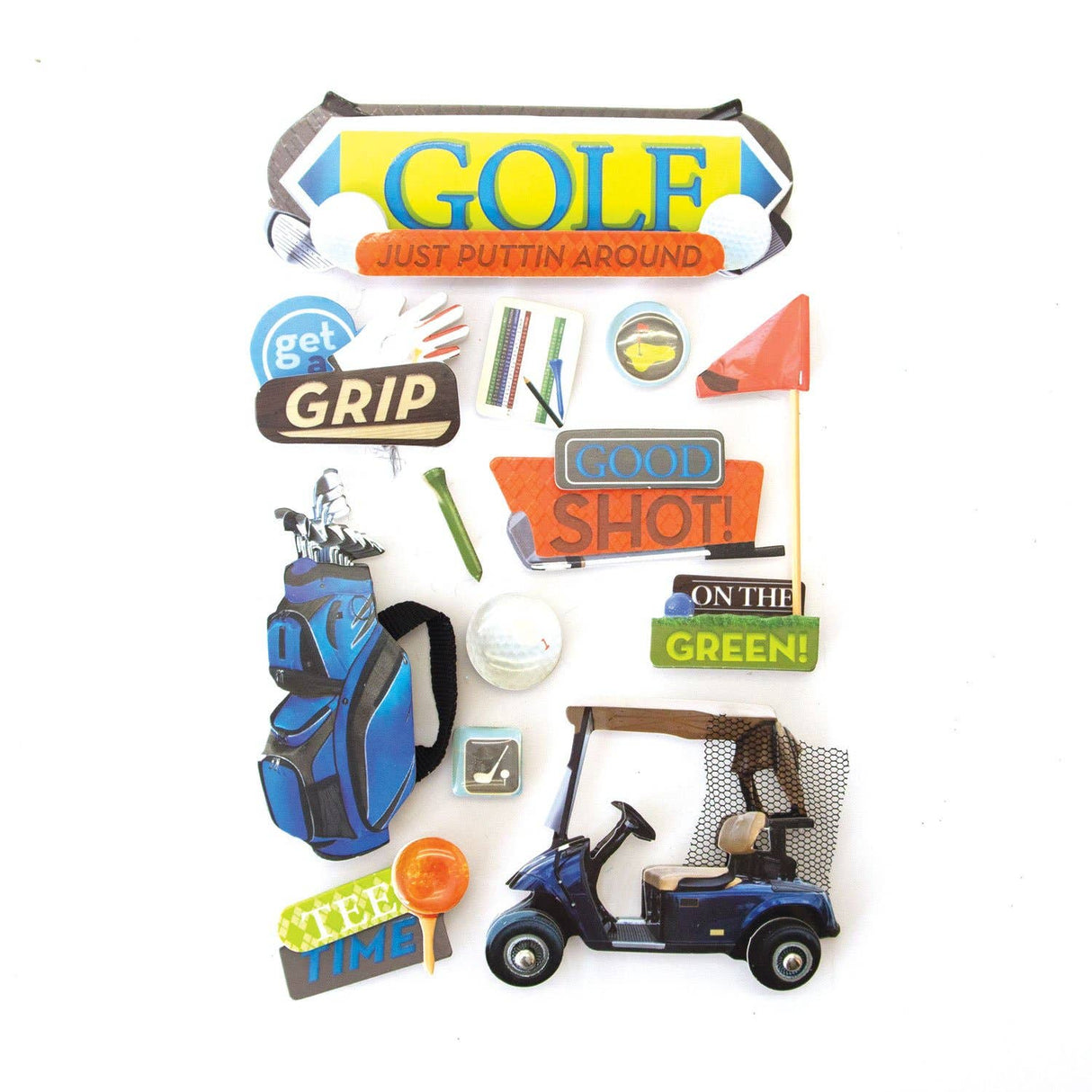 Golf Dimensional Sticker