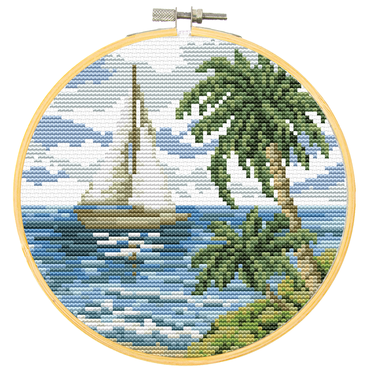 Diamond Dotz No-Count Cross Stitch Sailing Away - 6 in