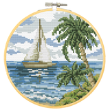 Diamond Dotz No-Count Cross Stitch Sailing Away - 6 in