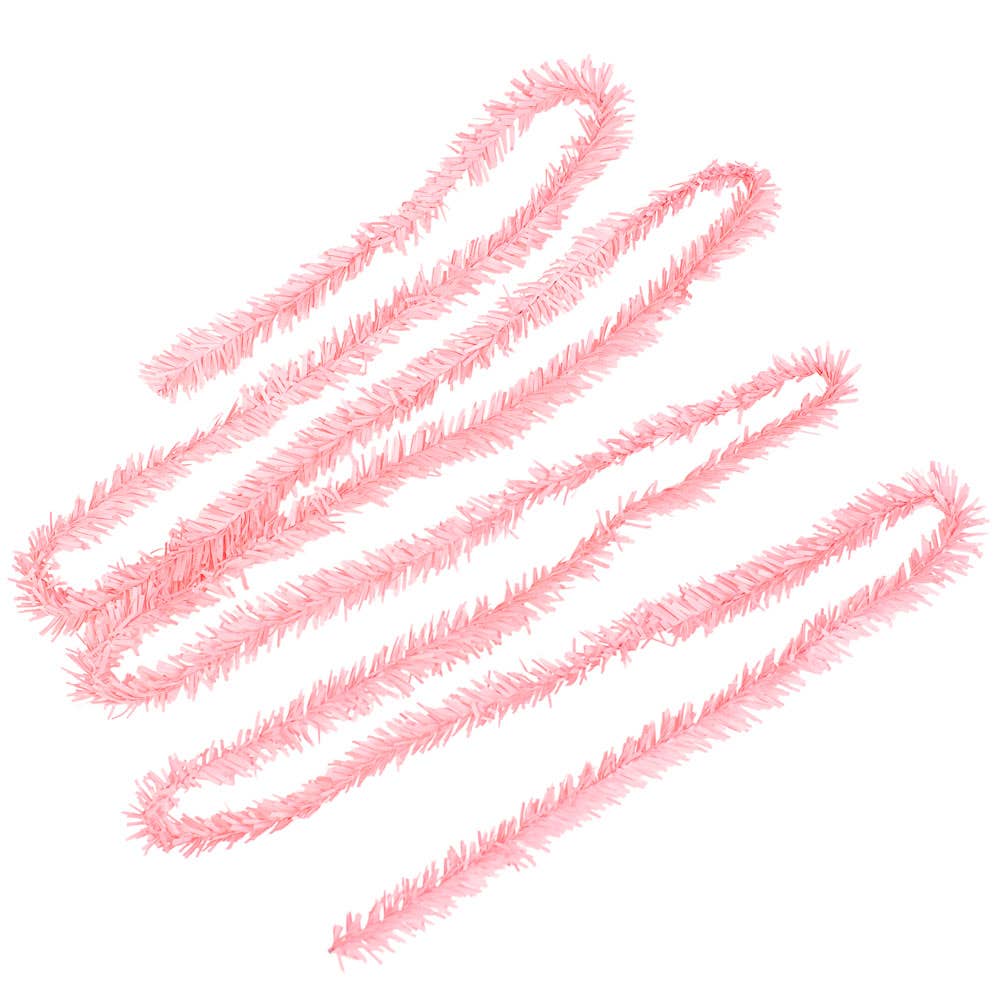 6' Pink Artificial Pine Wire Roping Garland