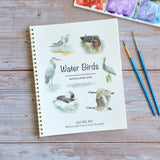 Watercolor workbook, Water Birds Themed Watercoloring book