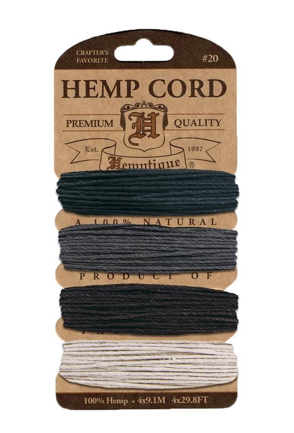 Hemptique True Hemp Cord 20lb 120'-Razzle Dazzle