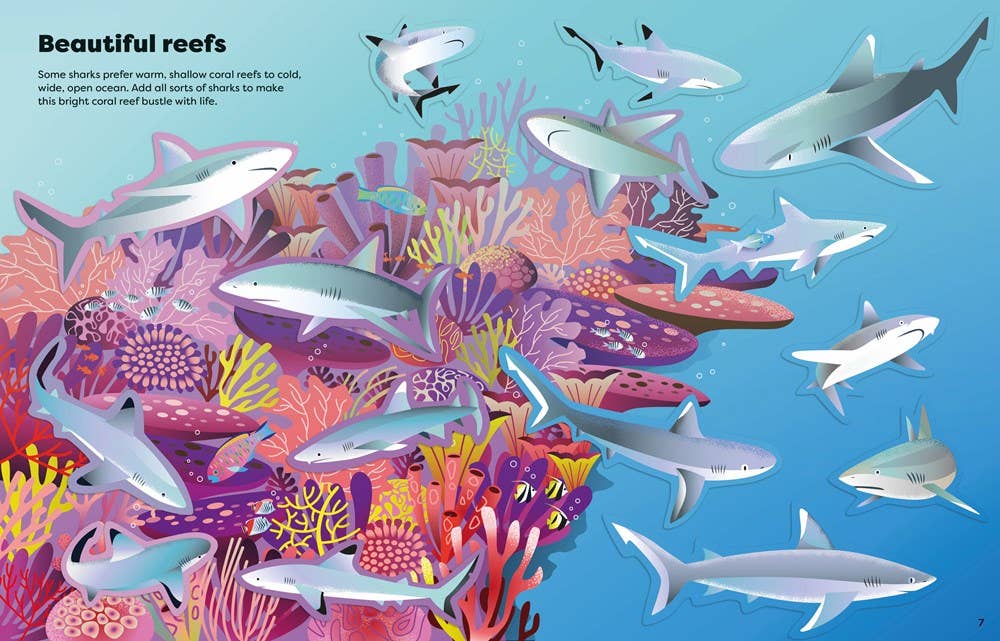 Big Sticker Book of Sharks : Usborne