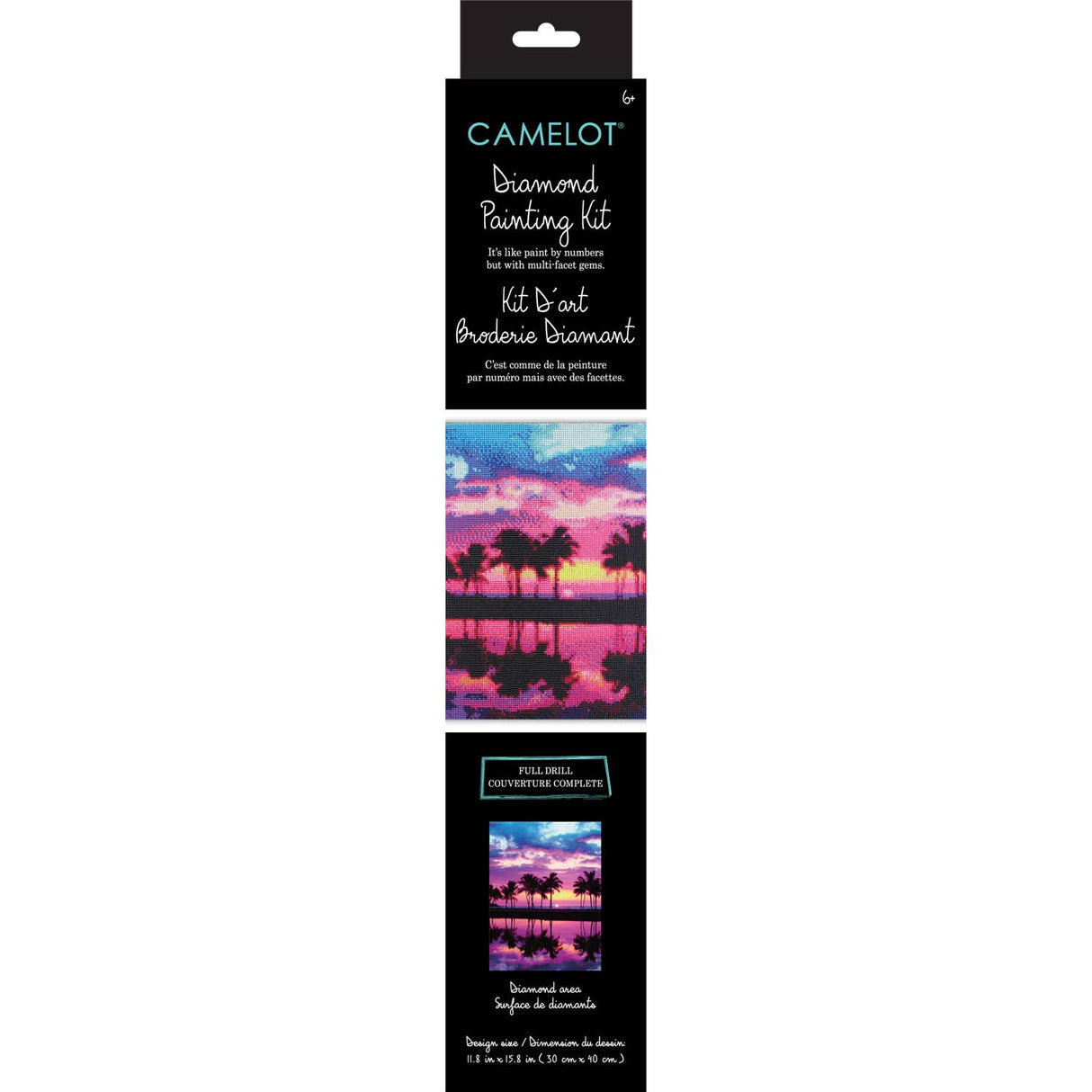 Palm Tree Sunset Diamond Painting Kit
