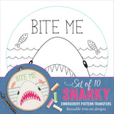 Snarky Embroidery Pattern Transfers