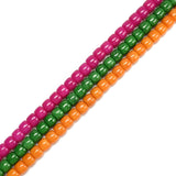 01 Mixed Colors Dyed Jade Smooth Rondelle Wheel Beads Size 7x8mm 15" Strand