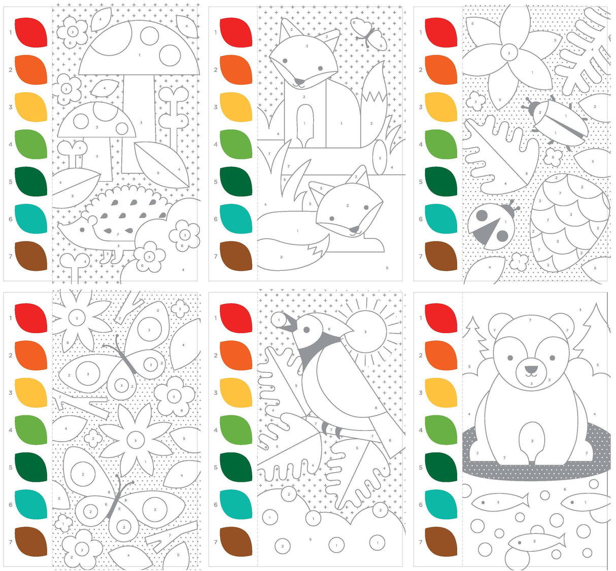 Paint by Numbers: Woodland
