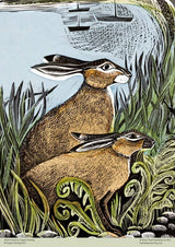Angela Harding: Rathlin Hares 500 Piece Jigsaw Puzzle