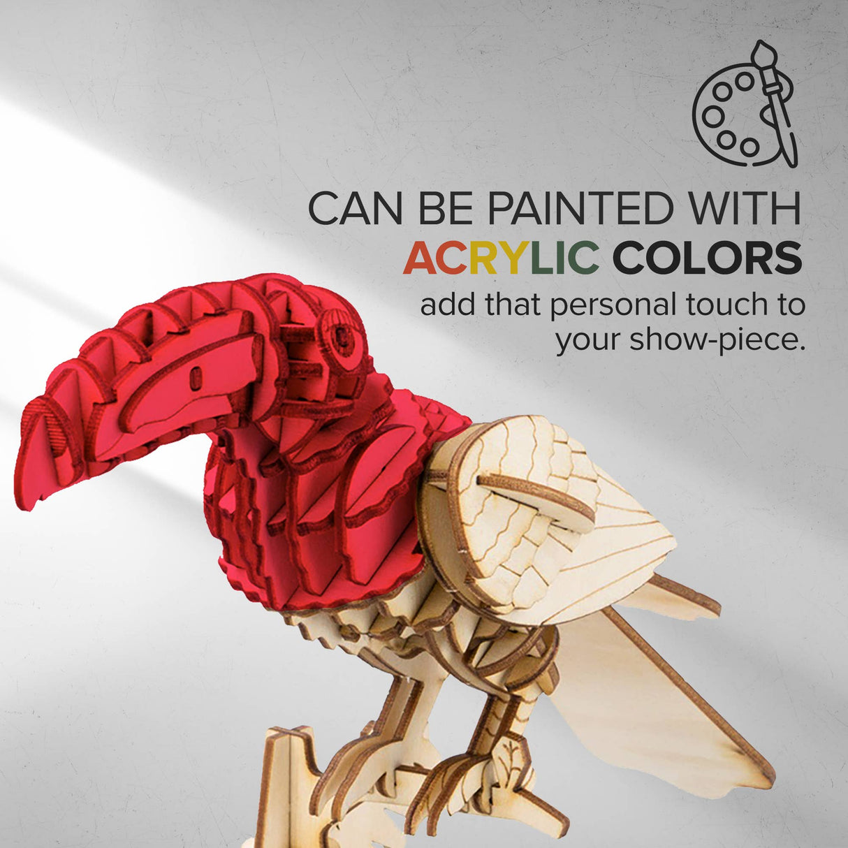 3D Laser Cut Wooden Puzzle Bundle Pack: Bird Animals