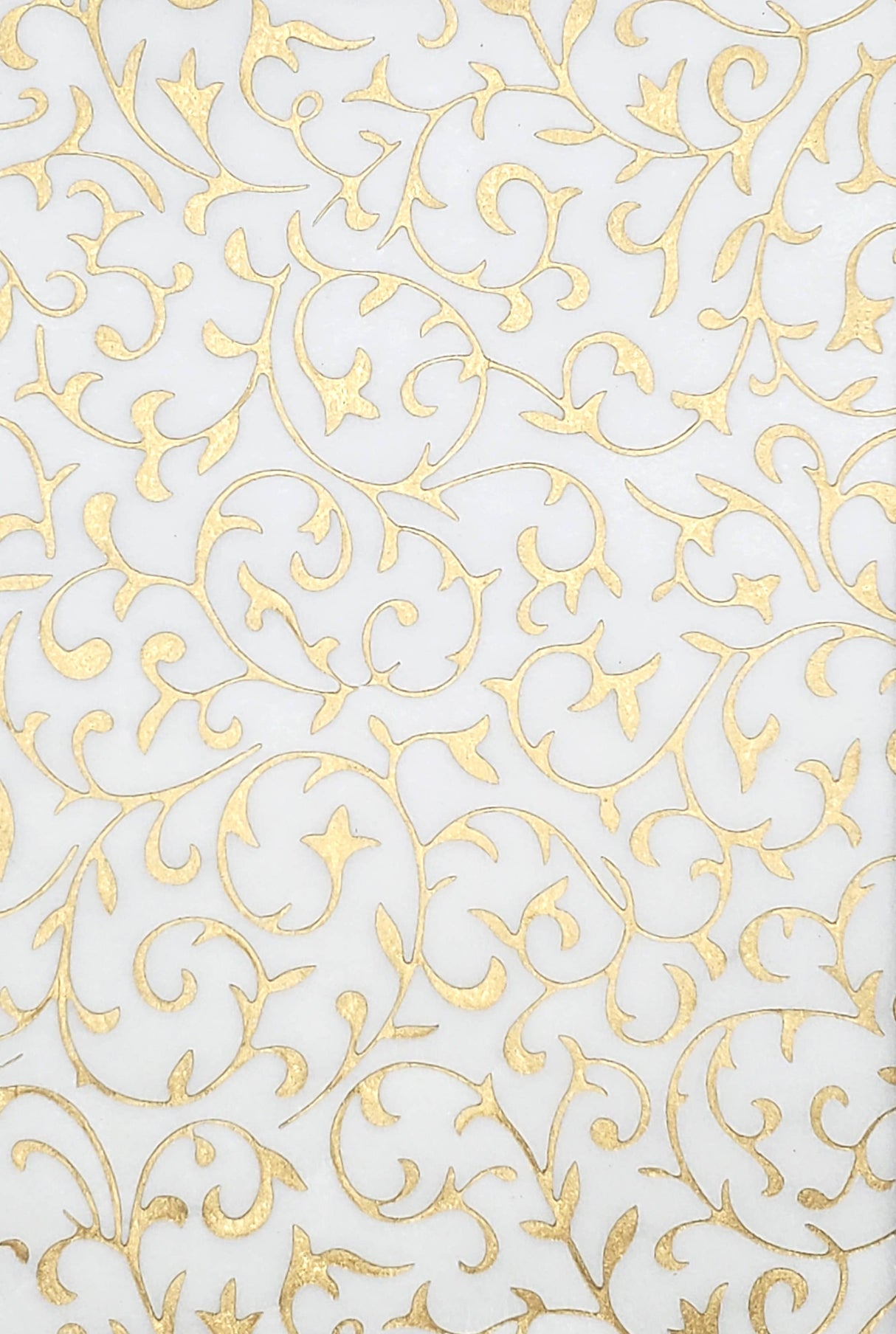 Indian Metallic Matte Gold Vine On N1 White