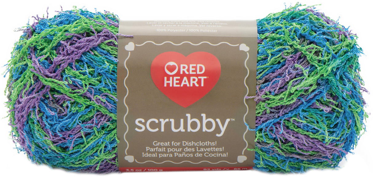 Red Heart Scrubby Yarn-Capri